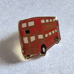 Burberry Red London Double-Decker Bus Pin